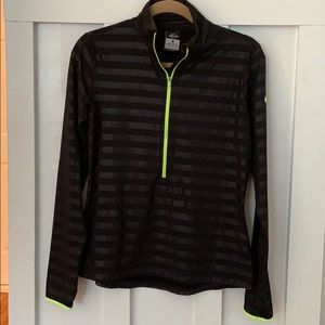 NIKE Black 1/4 Zip Dri Fit Jacket